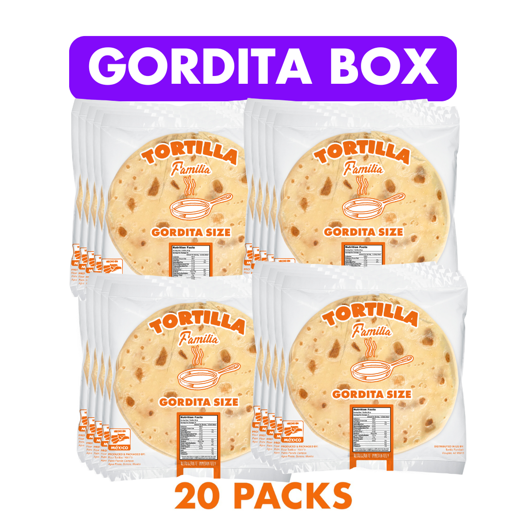 Tortilla Familia Gordita Box | Fresh 6.5" Tortillas Delivered to You